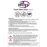 Eklips French Peach Square False Nails 24-Pack