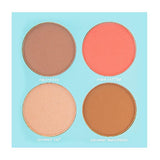 Soda Coffee Magic 4-in-1 Makeup Palette - Contour, Blush, Highlighter & Bronzer for All Skin Tones