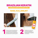 Urban Care Brazilian Keratin Hair Treatment - Nourishing, Smoothing, and Protecting Hair with Hydrolyzed Keratin and Natural Marula Oil