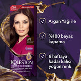 Wella Koleston Intense Permanent Hair Color Dye with Argan Oil - 100% Grey Coverage, Long-Lasting Hair Color