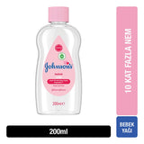 Johnson's Baby Oil, Hypoallergenic & Dermatologist-Tested Baby Care - 6.76 fl oz