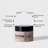 Routine+ Nighttime Recovery Moisturizer Cream - Hydrating, Vegan, Anti-Aging Face Cream for Dry, Sensitive Skin