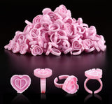 *Glue Ring Heart Shape - 100PC