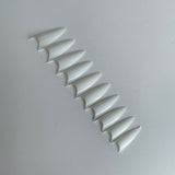 XL NO C Stiletto Natural Acrylic Nail Tips Box - 500pc