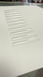 3XL NO C Curve Square Clear Nail Tips - Bag 5O4pc