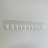Long Duck Nail Tips - Clear