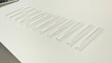 3XL NO C Curve Square Clear Nail Tips - Bag 5O4pc