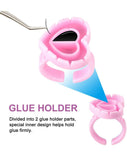 *Glue Ring Heart Shape - 100PC