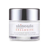Skincode Cellular Night Refine and Repair Night Cream with Retinyl Palmitate and Hyaluronic Acid - Anti-Aging, Hydrating Night Cream for Fine Lines and Wrinkles