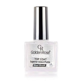 Golden Rose Gel Look Top Coat - Long-Lasting Glossy Nail Finish for Salon-Quality Nails