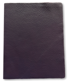 Grape Natural Grain Deer-Tanned Cowhide –  Full Aniline Finish, 1.1–1.3 mm (3 oz), Pre-Cut Leather Sheets (8.5" × 11")