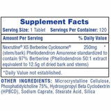 Hi-Tech Pharmaceuticals Berberine HCL - 120 Capsules