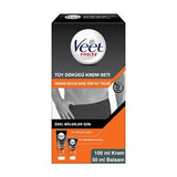 Veet Men Hair Removal Cream Set for Sensitive Skin - Gentle, Effective, and Soothing for Unwanted Hair