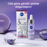 NIVEA Anti-Aging Facial Serum - Cellular Expert Filler Hyaluronic Acid Plumping Serum for Wrinkles, Hydration, and Skin Elasticity