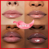 Maybelline New York Lifter Plump Lip Gloss - Blush Blaze, Non-Sticky, Long-Lasting Lip Care