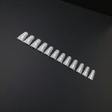Full Cover Short Duck Clear Acrylic Tips - Bag 504 pc