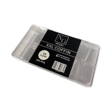 XXL NO C Coffin Nail Tips - Clear