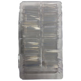 XXL NO C Coffin Nail Tips - Clear