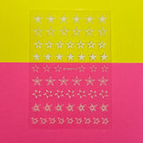 White Star Nail Sticker -XF3357YG