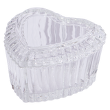 Heart-Shaped Glass Jar with Lid