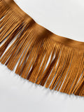 Leather Fringe 1/4" x 7" - Deer-Tanned Cowhide, Sold by the Foot