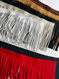 Leather Fringe 1/4" x 7" - Deer-Tanned Cowhide, Sold by the Foot