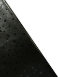 Black Star Natural Grain Chrome-Tanned Cowhide – Italian Foil Finish, 1.1–1.3 mm (3 oz), ~20 Sq Ft