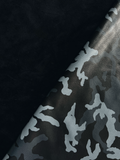 Navy Blue Camouflage Natural Grain Chrome-Tanned Cowhide – Italian Foil Finish, 1.1–1.3 mm (3 oz), ~20 Sq Ft
