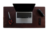 Genuine Leather Desk Pad: 31.5" x 15.75" Large Desk Cover, Desk Protector (1.8-2.0 mm)