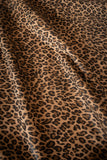 Tan Leopard Natural Grain Chrome-Tanned Nubuck Cowhide – Italian Foil Finish, 1.1–1.3 mm (3 oz), ~20 Sq Ft