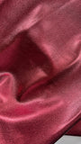Wine Metallic Natural Grain Chrome-Tanned Cowhide – Metallic Foil Finish, 1.1–1.3 mm (3 oz), ~20 Sq Ft