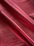 Wine Metallic Natural Grain Chrome-Tanned Cowhide – Metallic Foil Finish, 1.1–1.3 mm (3 oz), ~20 Sq Ft