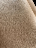 Cream White Natural Grain Deer-Tanned Cowhide –  Full Aniline Finish, 1.1–1.3 mm (3 oz), ~20 Sq Ft
