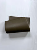 Olive Smooth Italian Calf Leather: 7.5" x 12" Pre-Cut Pieces