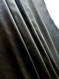 Black Garment-Weight/Lining Plongé Cowhide – Chrome-Tanned, Semi-Aniline Finish, 0.7–0.9 mm (1.75–2.25 oz), ~20 Sq Ft