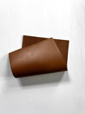 Brandy Smooth Italian Calf Leather: 7.5" x 12" Pre-Cut Pieces