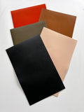 Olive Smooth Italian Calf Leather: 7.5" x 12" Pre-Cut Pieces