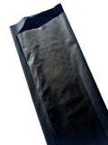 Black Garment-Weight/Lining Plongé Cowhide – Chrome-Tanned, Semi-Aniline Finish, 0.7–0.9 mm (1.75–2.25 oz), ~20 Sq Ft