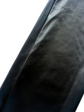 Black Garment-Weight/Lining Plongé Cowhide – Chrome-Tanned, Semi-Aniline Finish, 0.7–0.9 mm (1.75–2.25 oz), ~20 Sq Ft