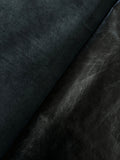 Black Pull Up Cowhide – Semi Veg-Tanned, Top Grain, Wax/Oil Finish, 1.1–1.3 mm (3 oz), ~20 Sq Ft