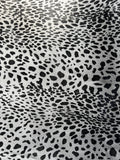 Stone Cheetah Natural Grain Chrome-Tanned Nubuck Cowhide – Italian Foil Finish, 1.1–1.3 mm (3 oz), ~20 Sq Ft