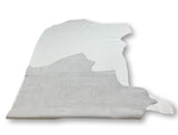 White Natural Grain Chrome-Tanned Cowhide – Deer-Tanned Process, Full Aniline Finish, 1.1–1.3 mm (3 oz), ~20 Sq Ft (Also Available in 10 Sq Ft)