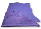 Violet Natural Grain Deer-Tanned Cowhide –  Full Aniline Finish, 1.1–1.3 mm (3 oz), ~20 Sq Ft
