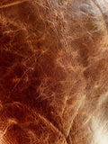 Terracotta Pull Up Cowhide – Semi Veg-Tanned, Top Grain, Wax/Oil Finish, 1.1–1.3 mm (3 oz), ~20 Sq Ft