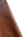 Brandy Natural Grain Deer-Tanned Cowhide –  Full Aniline Finish, 1.1–1.3 mm (3 oz), ~20 Sq Ft