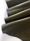 Olive Natural Grain Deer-Tanned Cowhide –  Full Aniline Finish, 1.1–1.3 mm (3 oz), ~20 Sq Ft