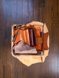 Brown Full Grain Leather Scraps & Remnants – Sold by the Pound