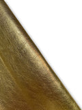Metallic Natural Grain Chrome-Tanned Cowhide – Metallic Foil Finish, 1.1–1.3 mm (3 oz), ~20 Sq Ft
