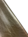 Metallic Natural Grain Chrome-Tanned Cowhide – Metallic Foil Finish, 1.1–1.3 mm (3 oz), ~20 Sq Ft