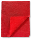 Red Metallic Natural Grain Chrome-Tanned Cowhide – Metallic Foil Finish, 1.1–1.3 mm (3 oz), Pre-Cut Leather Sheets (8.5" × 11")